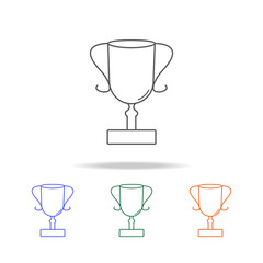 Trophy icon. Element of prizes multi colored icon for mobile concept and web apps. Thin line icon for website design and development, app development. Premium icon