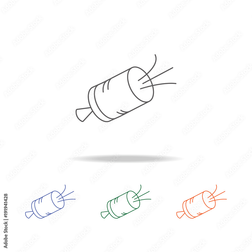Poster shooting slapstick icon. element of a party multi colored icon for mobile concept and web apps. thin