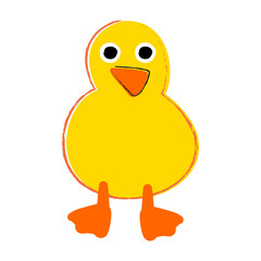 Cartoon Silly Duckling Illustration