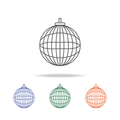 party ball icon. Element of a party multi colored icon for mobile concept and web apps. Thin line icon for website design and development, app development. Premium icon