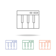 Piano keys icon. Element of a party multi colored icon for mobile concept and web apps. Thin line icon for website design and development, app development. Premium icon