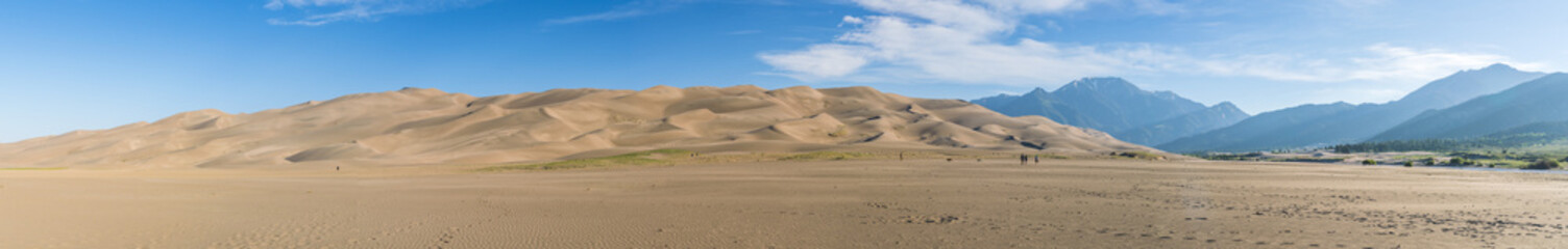 Fototapeta na wymiar panorama of Great sand dune national park on the day,Colorado,usa.