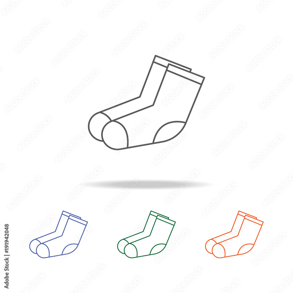 Poster sock icon. element of a shopping multi colored icon for mobile concept and web apps. thin line icon 