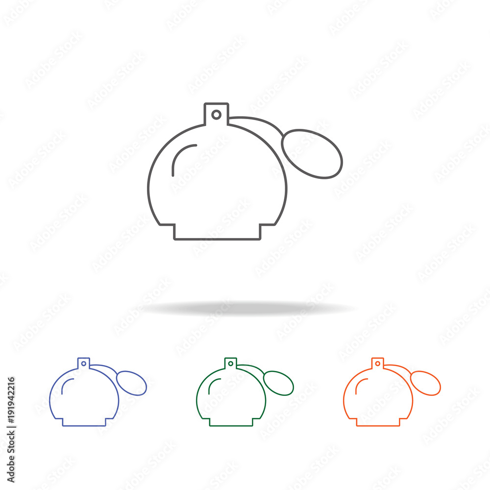 Aufkleber perfume icon. element of a shopping multi colored icon for mobile concept and web apps. thin line ic