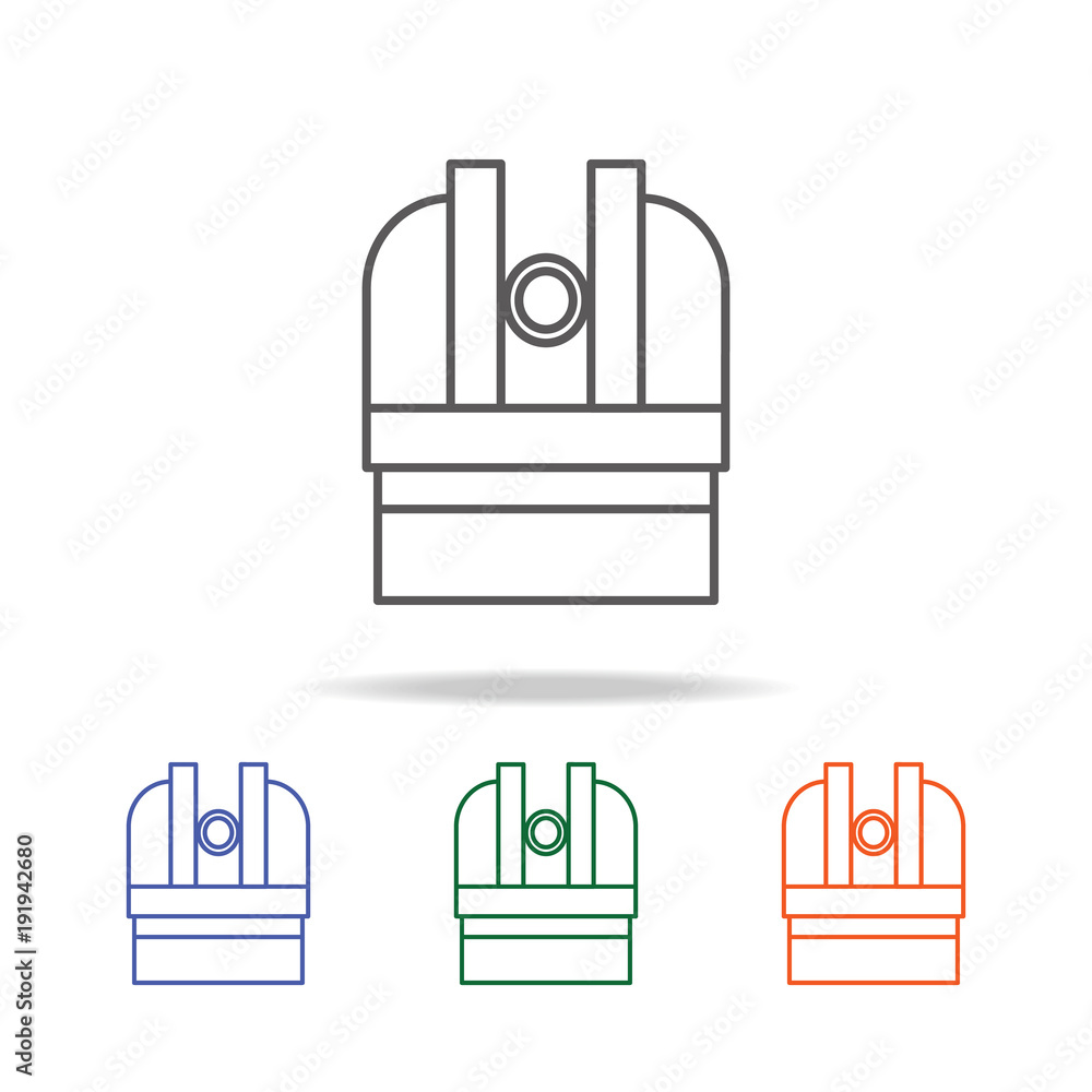 Poster observatory icon. element of a space multi colored icon for mobile concept and web apps. thin line i