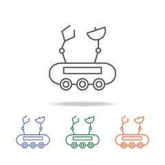 Mars exploration rover icon. Element of a space multi colored icon for mobile concept and web apps. Thin line icon for website design and development, app development. Premium icon