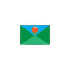 Golf Mail Logo Icon Design