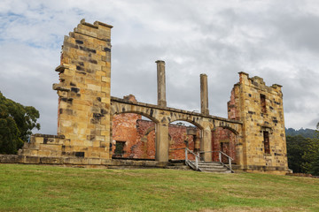 Ruins of  old  jail hospital at Port Arthur