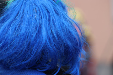 Naklejka premium Funny headgear in bright colors and different materials