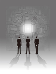 基盤 回路のイメージイラスト Wall Mural Wallpaper Murals Hiro