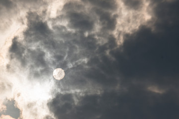 nimbus cloud try to hide the sun
