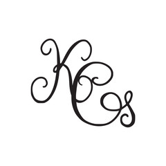 Handwritten monogram KG icon