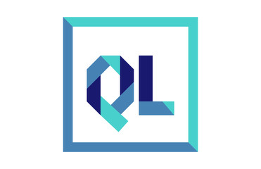 QL Square Ribbon Letter Logo