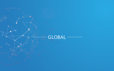 Abstract sphere, internet connection.