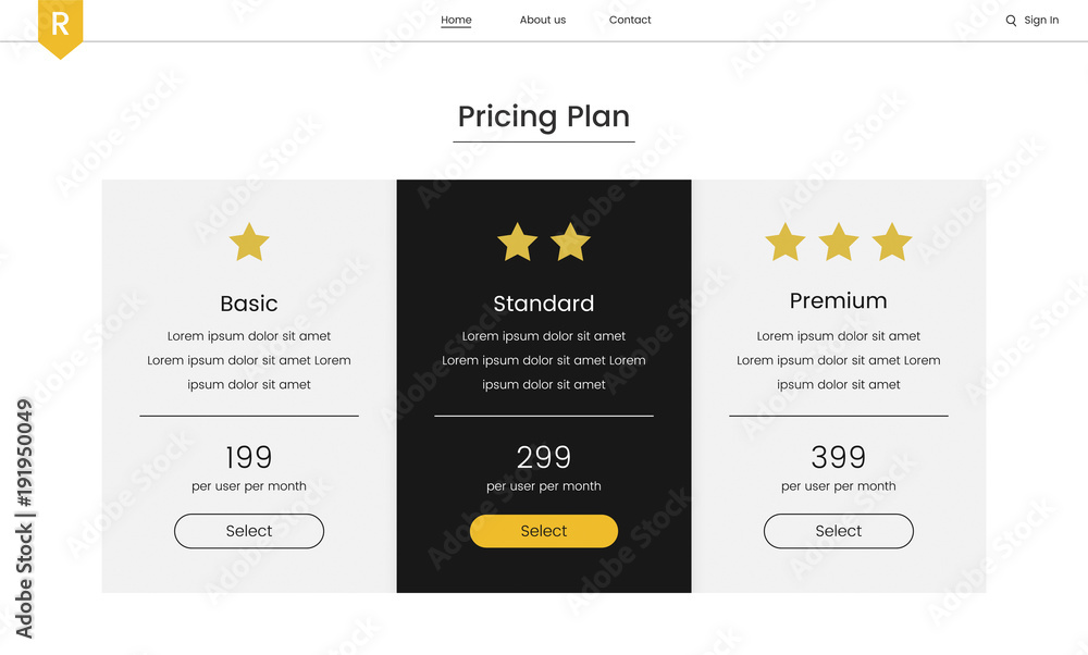 Poster illustration of website elements for web design