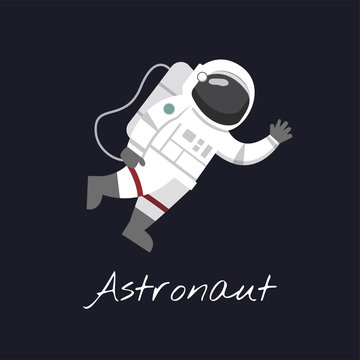 illustration of Astronaut on the moon