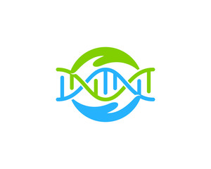 Dna Charity Icon Logo Design Element