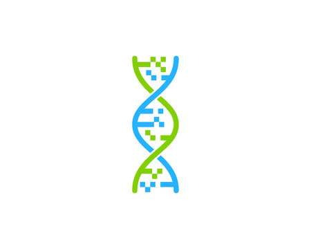 Digital Dna Icon Logo Design Element