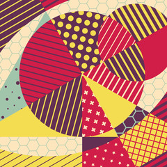 Obraz premium Abstract colorful geometric design. Vector illustration. Can be used for advertising, marketing, presentation.