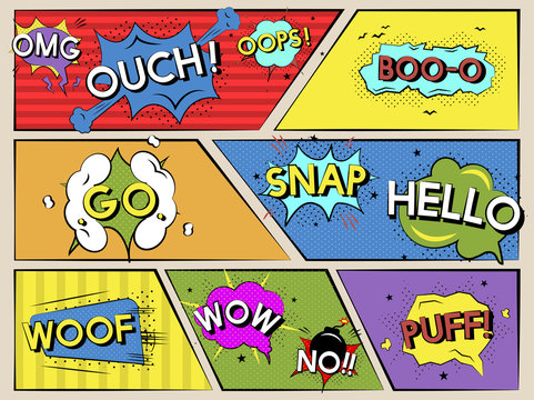 Illustration of cartoon wording