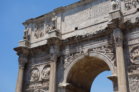 イタリア ローマ コンスタンティヌスの凱旋門 Italy Roma Arch of Constantine (Arco di Costantino)