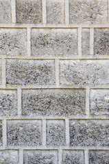 Old stone wall closeup
