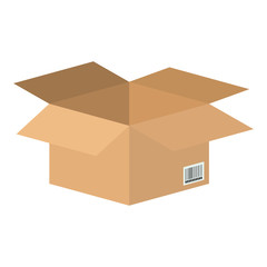 box packing isolated icon vector illustration design