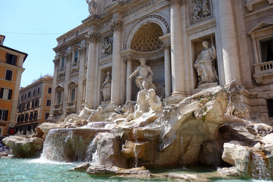 イタリア ローマ トレビの泉 Italy Roma Trevi Fountain (Fontana di Trevi)