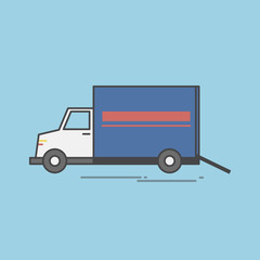 Illustration of logistics service