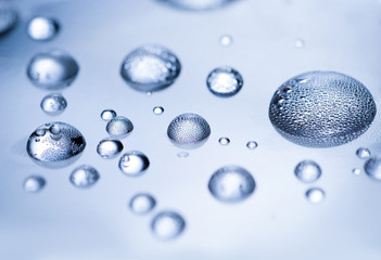 abstract Cold water drops texture