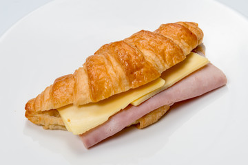 croissant ham and cheese