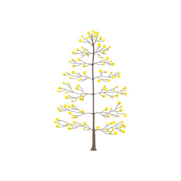 Illustration of tree pines