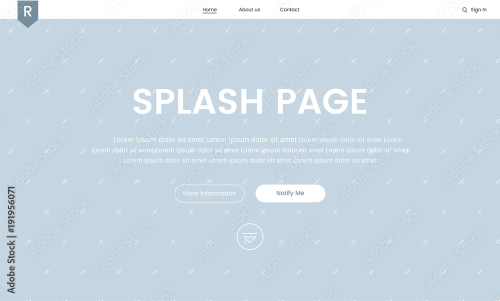 Poster illustration of website elements for web design