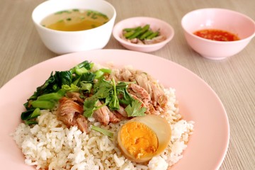 rice with pork leg