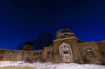 Twilight at the Abandoned Warner & Swasey Observatory - East Cleveland, Ohio