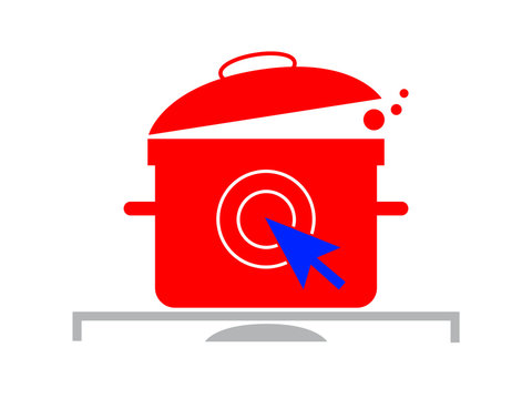 Cooking Pot with a Pointer
