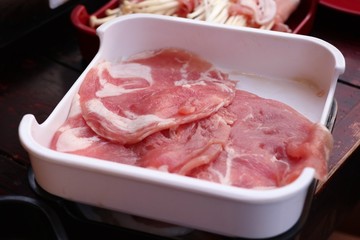Fermented pork for shabu pan