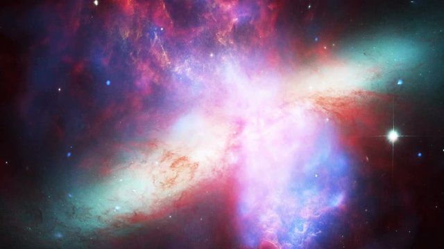 Starburst Galaxy Messier 82, HD some elements furnished by NASA images