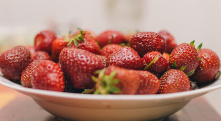 Strawberry In Plate