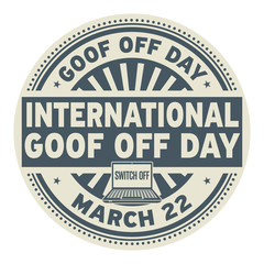 International Goof Off Day stamp
