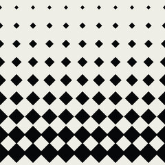 Seamless pattern background. Modern abstract and Classical antique concept. Geometric creative design stylish theme. Illustration vector. Black and white color. Rectangle square half tone shape