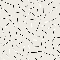 Seamless pattern background. Modern abstract and Classical antique concept. Geometric creative design stylish theme. Illustration vector. Black and white color.  Thin line straight shape