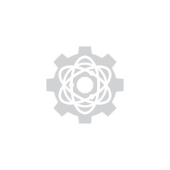 Atom Gear Logo Icon Design