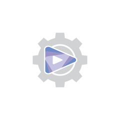 Video Gear Logo Icon Design