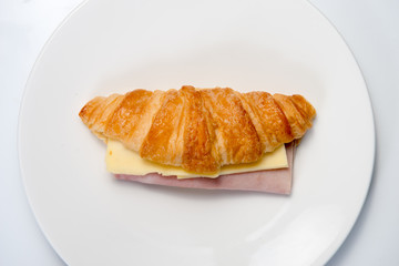 croissant ham and cheese