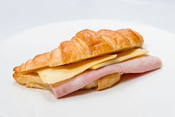 croissant ham and cheese