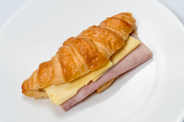 croissant ham and cheese