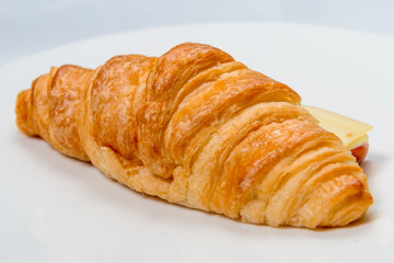 croissant ham and cheese