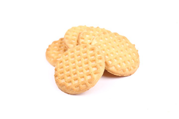 Buttermilk cookies isolated on white