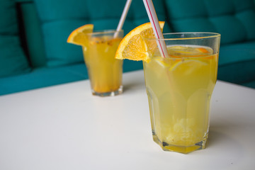 fruit drink on the table